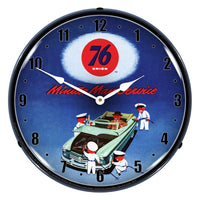 Union 76 Minute Man Service 14" LED Wall Clock