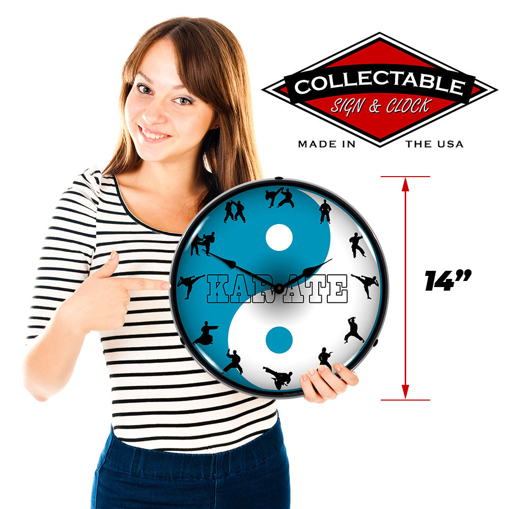 Karate 14" LED Wall Clock