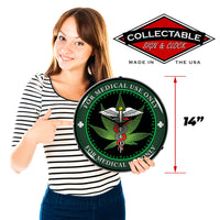 Medical Marijuana "For Medical Use Only" 14" LED Wall Clock