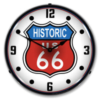 Historic US Route 66 14" LED Wall Clock