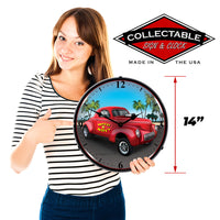 Wild Willys Gasser 14" LED Wall Clock