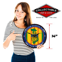 Navy Vietnam Veteran 14" LED Wall Clock