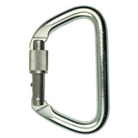 SMC Large Steel Locking D Carabiner