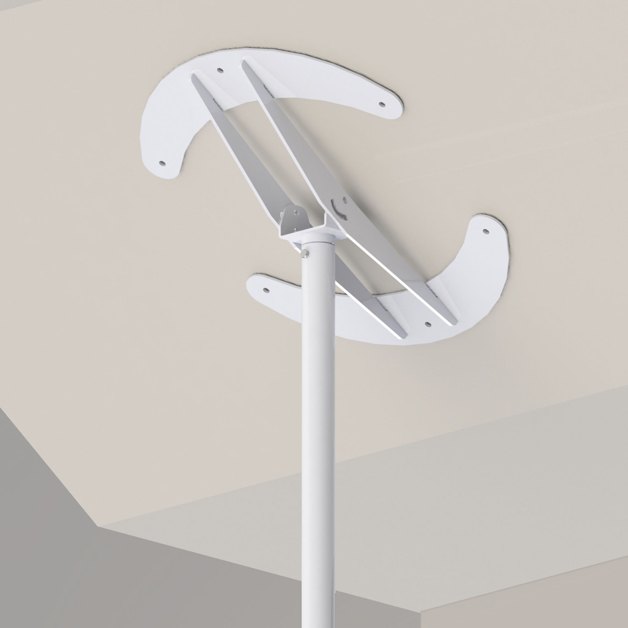 Healthcraft SuperPole⢠with Angled Ceiling Plate