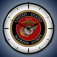 United States Marine Corps 14" LED Wall Clock