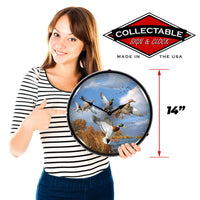 Mallards 14" LED Wall Clock