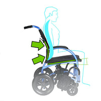 Strongback Mobility Excursion 12S+ Transport Wheelchair with Attendant Brakes