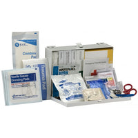 First Aid Only 25 Person Contractor ANSI A+ First Aid Kit, Metal Case, Class I & II , Custom Logo