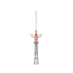 Jorgensen Labs Braun Introcan IV Catheter with Wings, 14g x 2³, Orange