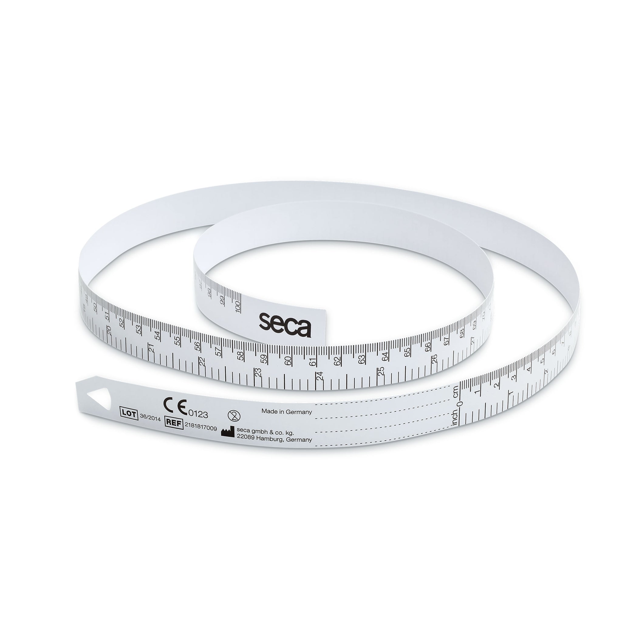 Seca 218 Disposable Measuring Tape in Practical Wall Dispenser