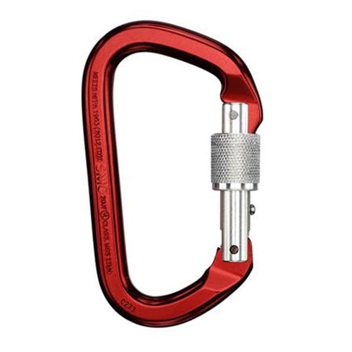 SMC Locking D Aluminum Carabiner