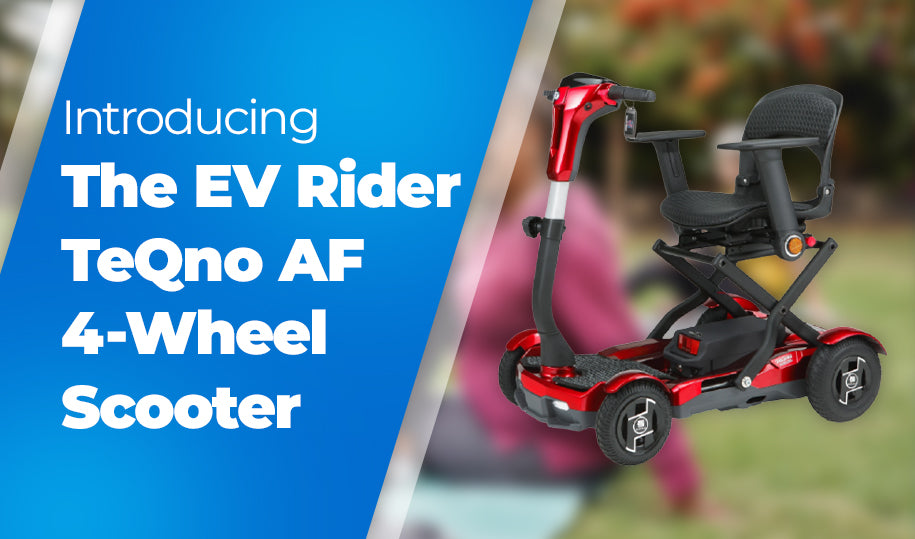 EV Rider Transport AF+ Automatic Folding Scooter for Mobility