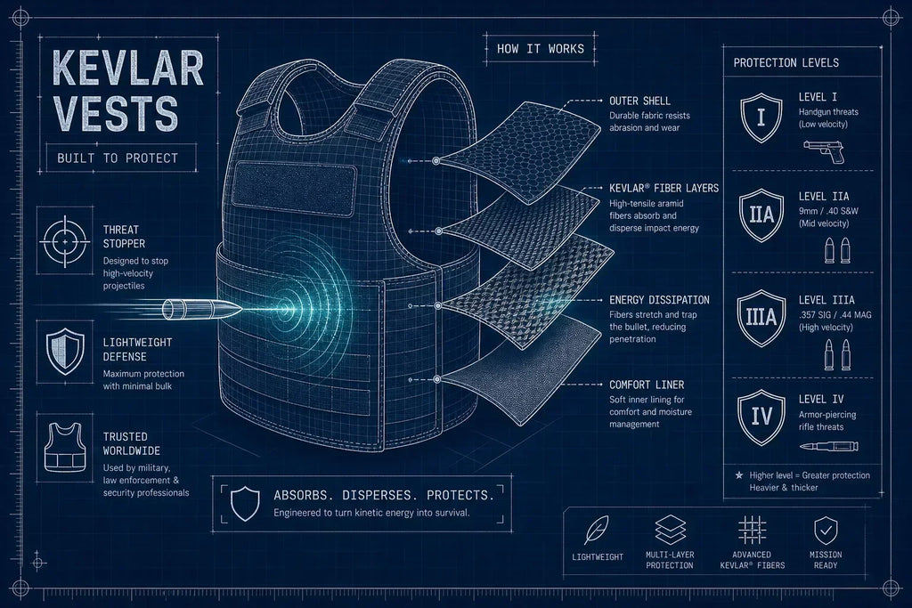 How Kevlar Vests Work: Body Armor Protection Levels Explained