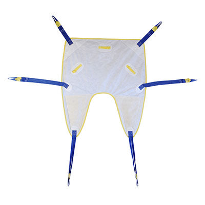 Bestcare Disposable SPS Universal Sling without Head Support, Medium, 600 lb/280 kg capacity, 10 ea — for Patient Lift & Stand Assists in Clinical and Institutional Care