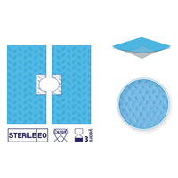 SUBMED Sterile Adhesive Adjustable 2-Layer Fenestrated Drape – 75×90 cm (29.5×35.4 in)