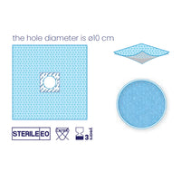 SUBMED Economical Adhesive Fenestrated Drapes (2-Layer)