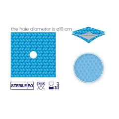 SUBMED 3-Layer Sterile Fenestrated Drapes with 10 cm Adhesive Aperture