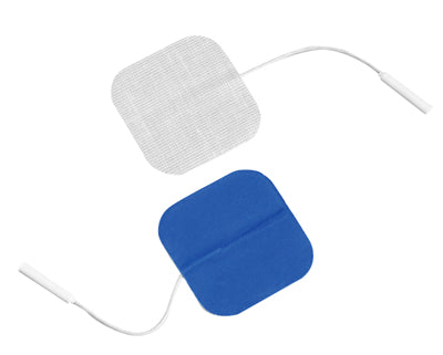 Dura-Stick Premium Electrode, 2" Square, stainless steel mesh, blue gel, 40/case — for Electrotherapy Pain Management