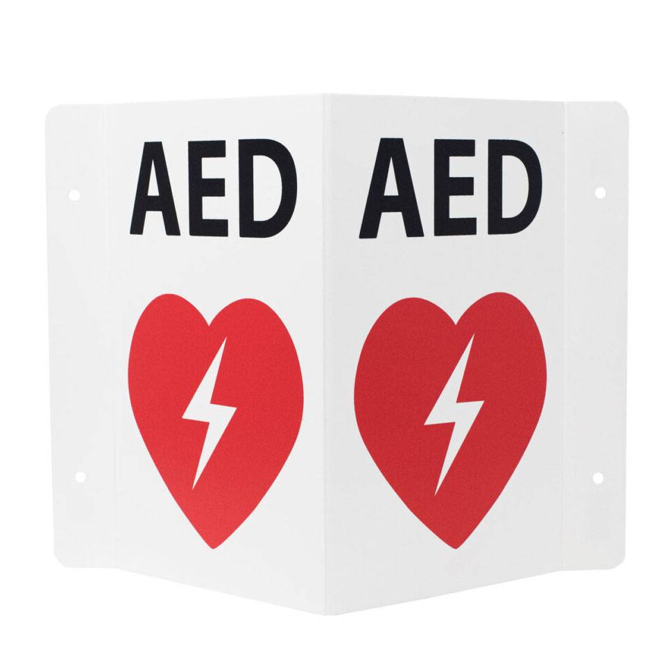 Cubix Safety Flex3DWS Transforming AED Wall Sign