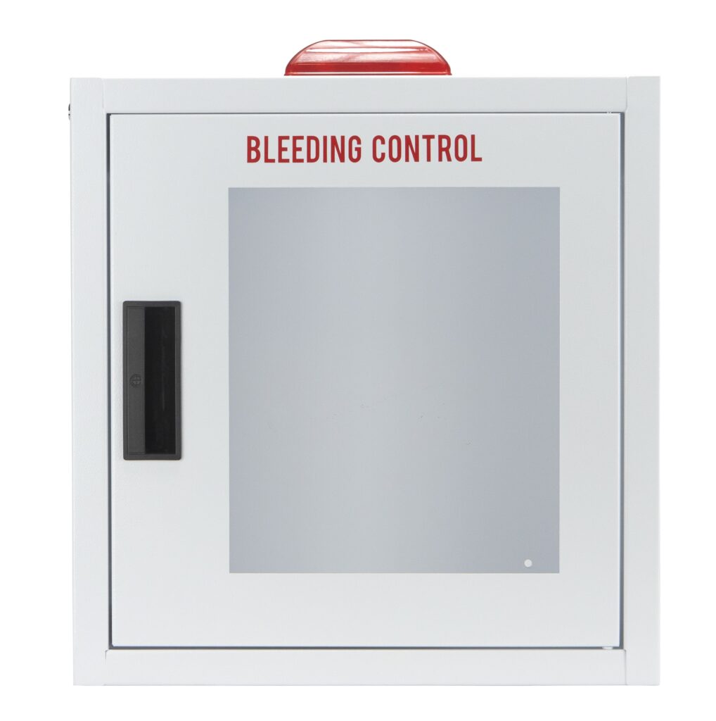 Cubix Safety Basic Compact Bleeding Control Wall Cabinet – High-Visibility Space-Saving Security