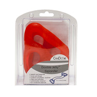 CanDo Jelly Expander Double Exerciser - red - light — for Resistance Tubing in Clinical and Institutional Care