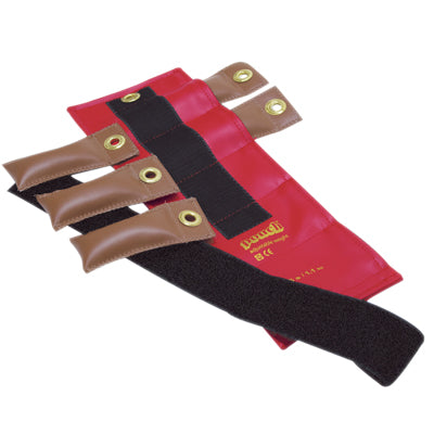 the Cuff Pouch Variable Wrist and Ankle Weight - 2.5 lb, 5 x 0.5 lb inserts - Red — for Strength Training and Rehabilitation