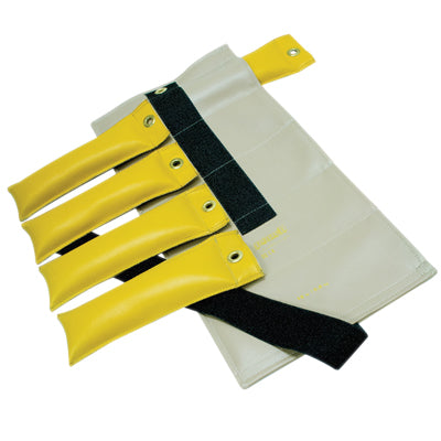 the Cuff Pouch Variable Wrist and Ankle Weight - 2.5 lb, 5 x 0.5 lb inserts - Red — for Strength Training and Rehabilitation