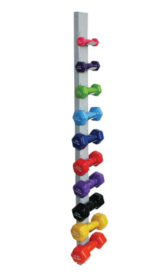 CanDo Dumbbell Wall Rack (10 Dumbbell Capacity) — for Strength Training and Rehabilitation