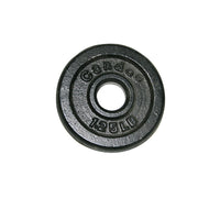 CanDo Iron Disc Weight Plate, 1.25 lbs., 1" diameter hole — for Strength Training and Rehabilitation