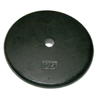 CanDo Iron Disc Weight Plate, 1.25 lbs., 1" diameter hole — for Strength Training and Rehabilitation