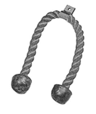 CanDo Chest Weight Pulley System - Accessory - Triceps rope w/ rubber ends — for Strength Training and Rehabilitation