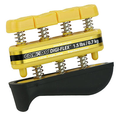 CanDo Digi-Flex hand exerciser - Yellow, x-light - Finger (1.5 lb) / hand (5.0 lb) — for Hand Strength and Dexterity Therapy