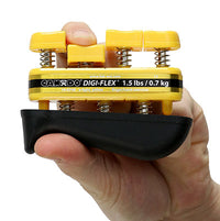 CanDo Digi-Flex hand exerciser - Yellow, x-light - Finger (1.5 lb) / hand (5.0 lb) — for Hand Strength and Dexterity Therapy