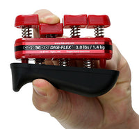 CanDo Digi-Flex hand exerciser - Red, light - Finger (3.0 lb) / hand (10.0 lb) — for Hand Strength and Dexterity Therapy