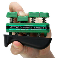 CanDo Digi-Flex hand exerciser - Green, medium - Finger (5.0 lb) / hand (16.0 lb) — for Hand Strength and Dexterity Therapy