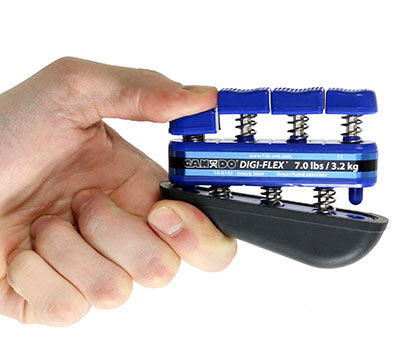 CanDo Digi-Flex hand exerciser - Blue, heavy - Finger (7.0 lb) / hand (23.0 lb) — for Hand Strength and Dexterity Therapy