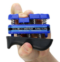 CanDo Digi-Flex hand exerciser - Blue, heavy - Finger (7.0 lb) / hand (23.0 lb) — for Hand Strength and Dexterity Therapy