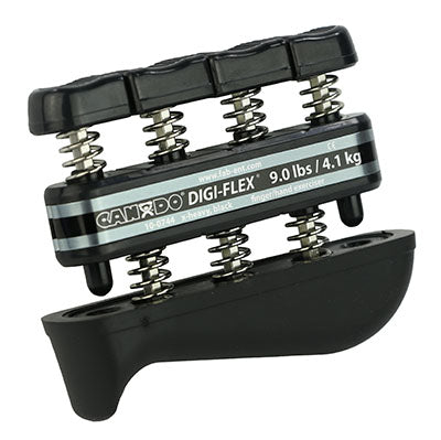 CanDo Digi-Flex hand exerciser - Black, x-heavy - Finger (9.0 lb) / hand (31.0 lb) — for Hand Strength and Dexterity Therapy