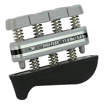 CanDo Digi-Flex hand exerciser - Silver, xx-heavy - Finger (11.0 lb) / hand (38.0 lb) — for Hand Strength and Dexterity Therapy
