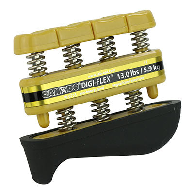 CanDo Digi-Flex hand exerciser - Gold, xxx-heavy - Finger (13.0 lb) / hand (45.0 lb) — for Hand Strength and Dexterity Therapy