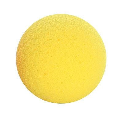 CanDo Memory Foam Squeeze Ball - 2.5" diameter - Yellow, x-easy, dozen — for Hand Strength and Dexterity Therapy