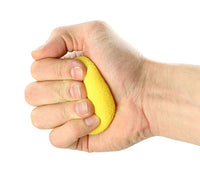 CanDo Memory Foam Squeeze Ball - 2.5" diameter - Yellow, x-easy, dozen — for Hand Strength and Dexterity Therapy