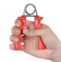 CanDo Fixed resistance hand grip, medium, red, pair — for Hand Flexion in Clinical and Institutional Care