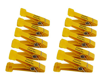 CanDo Graded Pinch Finger Exerciser, Replacement Pinch Pins, Yellow (X-Light) — for Hand Flexion in Clinical and Institutional Care