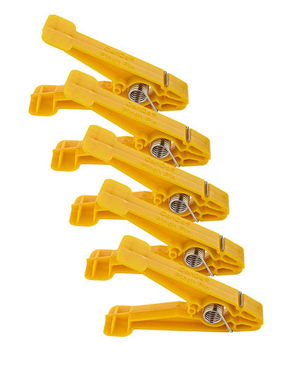 CanDo Graded Pinch Finger Exerciser, Replacement Pinch Pins, Yellow (X-Light) — for Hand Flexion in Clinical and Institutional Care