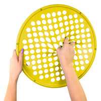 CanDo Hand Exercise Web - Low Powder - Yellow - X-light — for Hand Strength and Dexterity Therapy