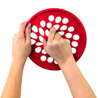 CanDo Hand Exercise Web - Low Powder - Yellow - X-light — for Hand Strength and Dexterity Therapy