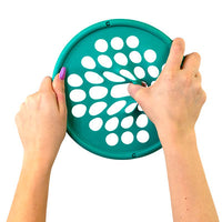 CanDo Hand Exercise Web - Low Powder - 6-piece set (tan, yellow, red, green, blue, black) — for Hand Strength and Dexterity Therapy