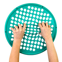 CanDo Hand Exercise Web - Latex Free - 7" Diameter - Yellow - X-light — for Hand Strength and Dexterity Therapy