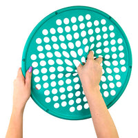CanDo Hand Exercise Web - Latex Free - 7" Diameter - 6-piece set (tan, yellow, red, green, blue, black) — for Hand Strength and Dexterity Therapy